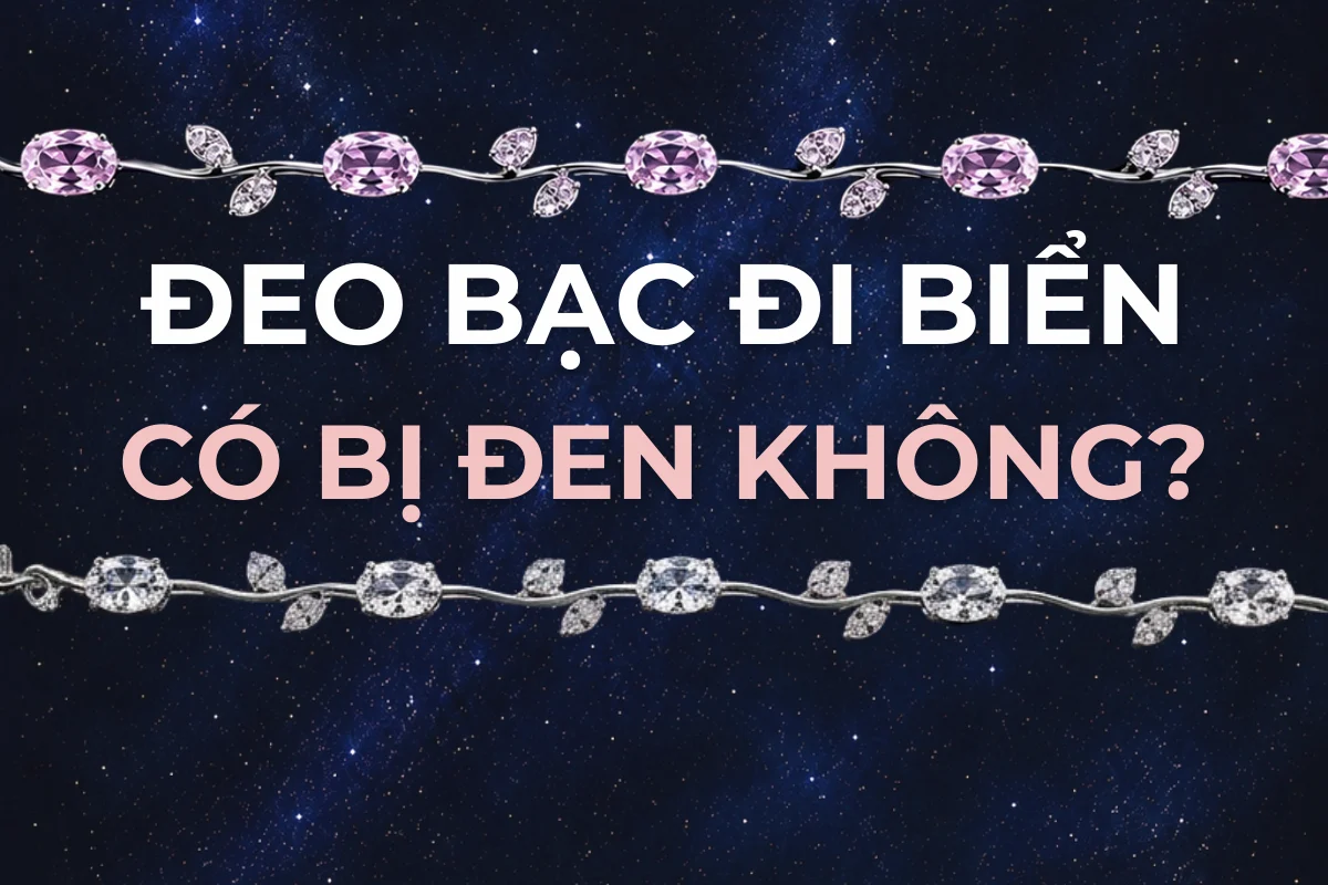 Đeo bạc đi biển có bị đen không? Hồ bơi hại hơn nước biển
