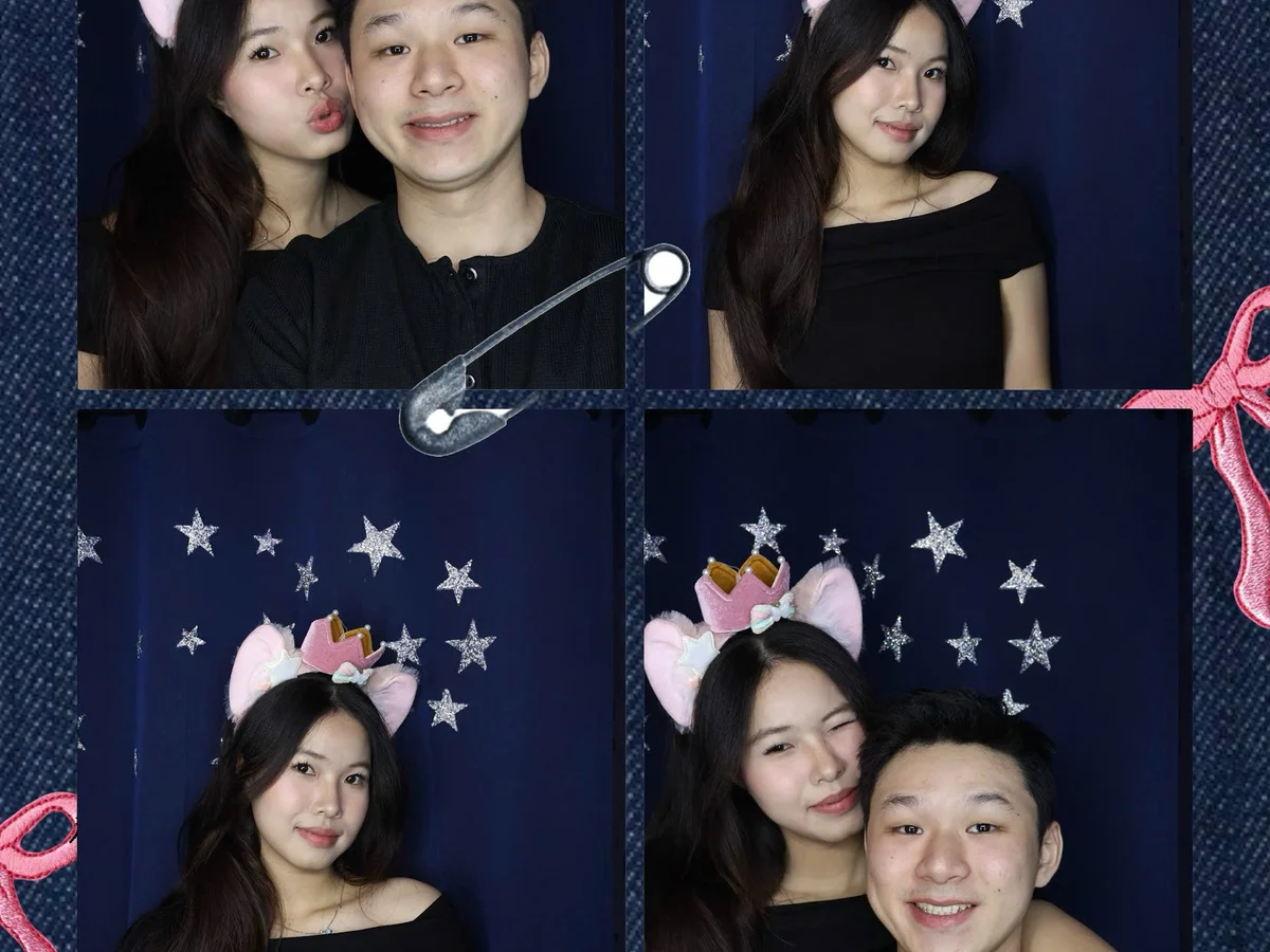 Dải hình photobooth chụp cặp đôi tại cửa hàng Asimi Quận 4 — in ra ngay mang về làm kỷ niệm