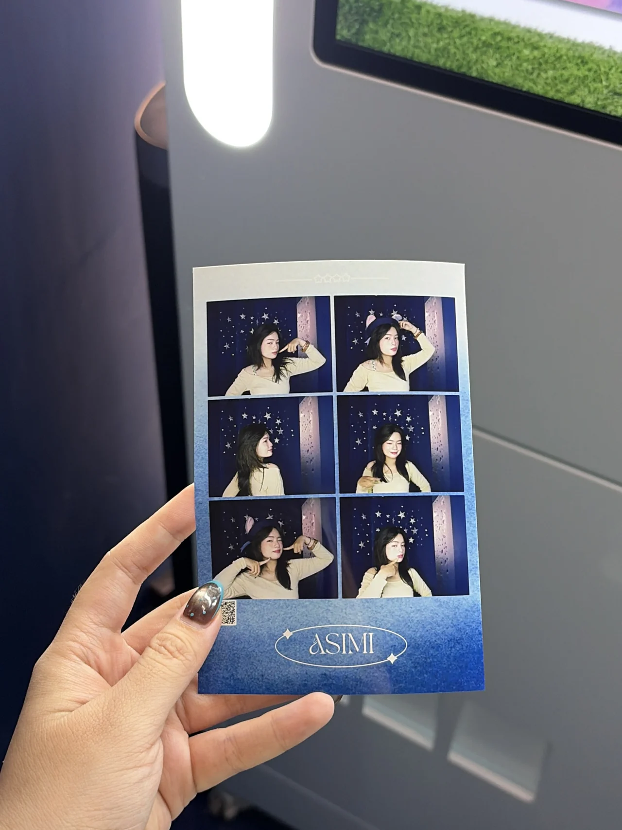 Dải hình photobooth in ra ngay tại cửa hàng Asimi