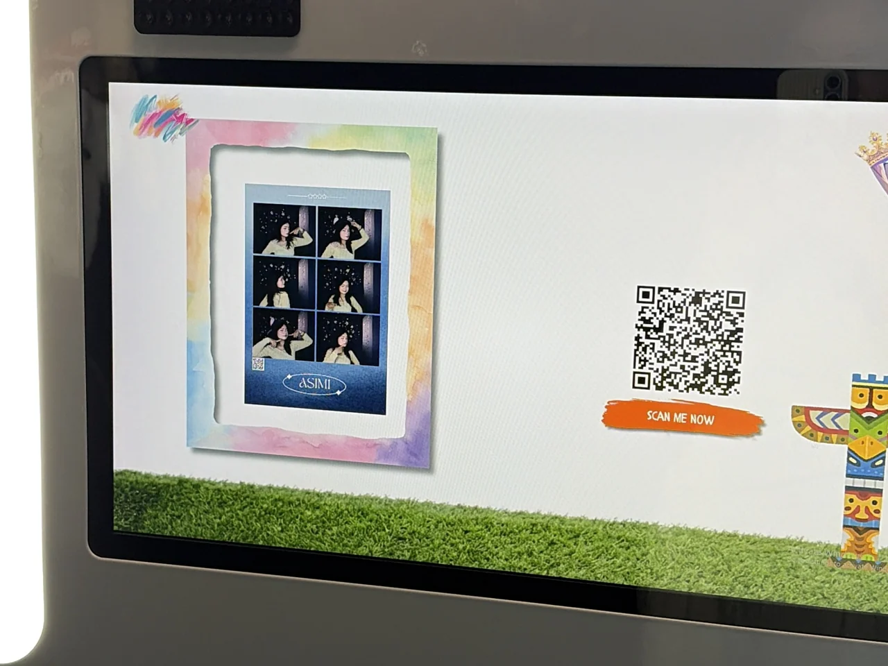 Máy chụp photobooth tại cửa hàng Asimi