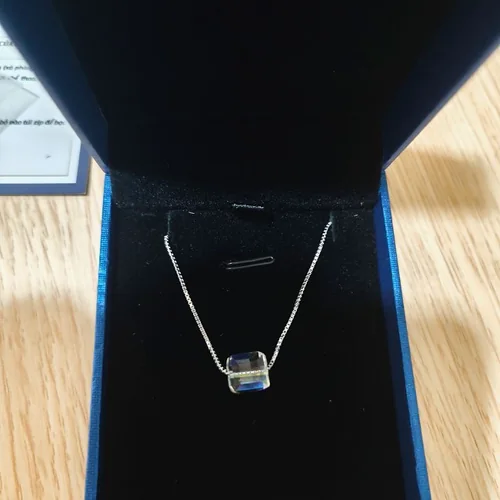 Khách đánh giá Dây chuyền bạc 925 đá Zircon vuông Asimi Rainbow Line DC41