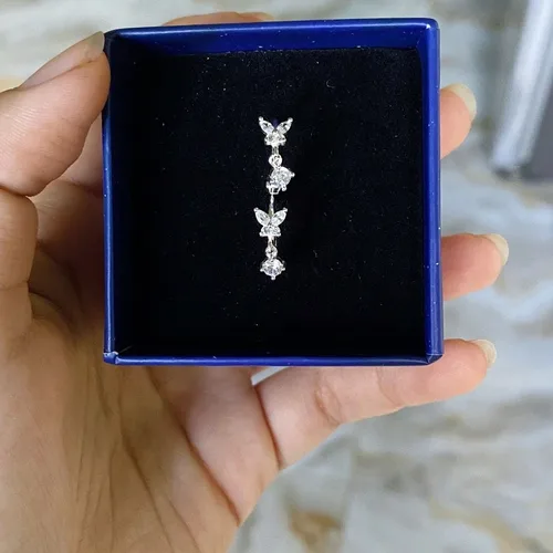 Khách đánh giá Bông tai bạc nữ S925 Khuyên Vòng Cánh Tiên Asimi Lyra Mariposa KT33