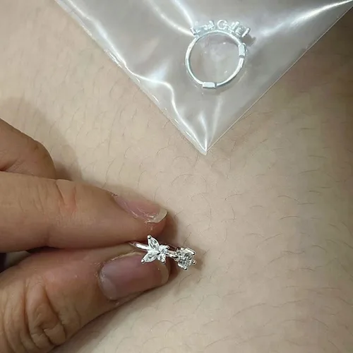 Khách đánh giá Bông tai bạc nữ S925 Khuyên Vòng Cánh Tiên Asimi Lyra Mariposa KT33