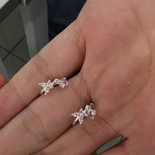 Khách đánh giá Bông tai bạc nữ S925 Khuyên Vòng Cánh Tiên Asimi Lyra Mariposa KT33