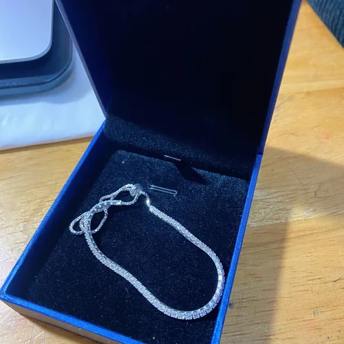 Khách đánh giá Lắc chân bạc rút chuỗi đá trơn Zircon Asimi Gem Rope LC03