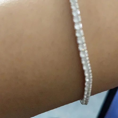 Khách đánh giá Lắc chân bạc rút chuỗi đá trơn Zircon Asimi Gem Rope LC03