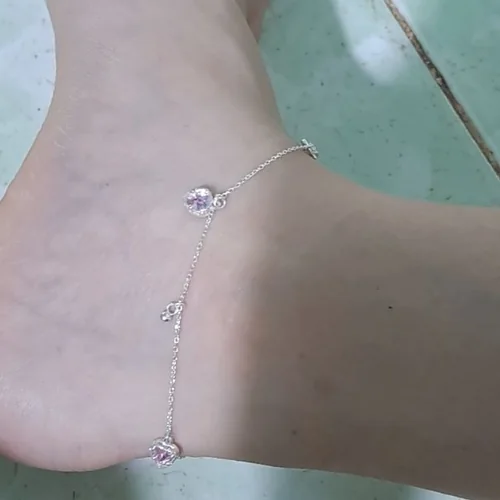 Khách đánh giá Lắc chân bạc nơ hồng Daisy Asimi Daisy Róse LC14