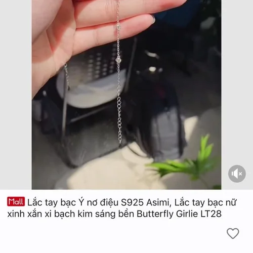 Khách đánh giá Lắc tay bạc Ý nơ điệu S925 Asimi Butterfly Girlie LT28