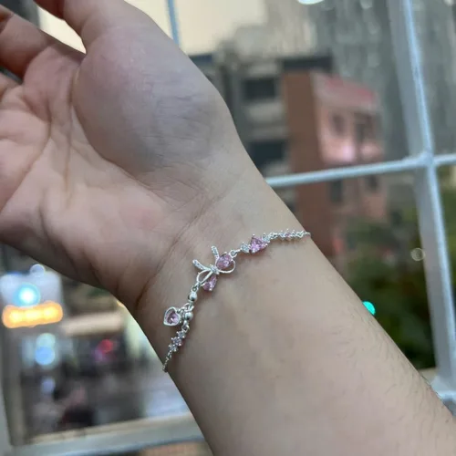 Khách đánh giá Lắc tay bạc nữ S925 Nơ Hồng Daisy Asimi Daisy Rosie Love LT57