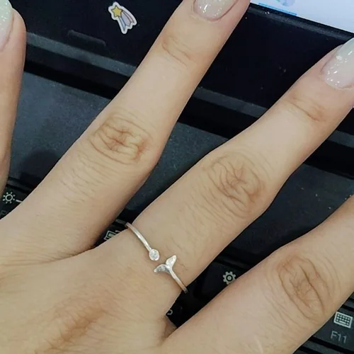 Khách đánh giá Nhẫn bạc Ý S925 hình dáng đuôi cá Asmi Rear Ring NA10