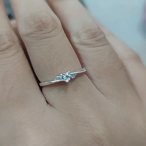 Khách đánh giá Nhẫn bạc Ý S925 đính đá trái tim Cupid Asimi Sweet Heart NA30